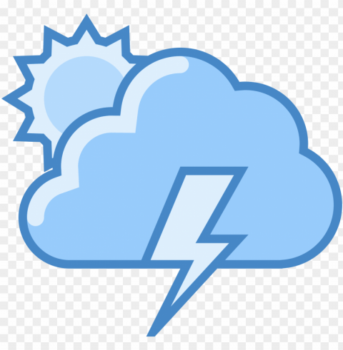 stormy weather icon - icon Isolated Subject in Transparent PNG