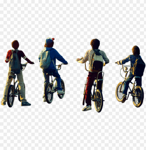 stranger things boys on bikes PNG images without subscription