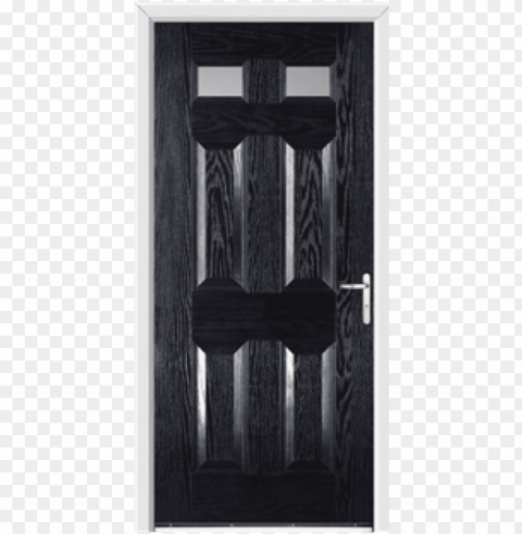 stratford black external glazed fire doorset complete - screen door PNG images alpha transparency