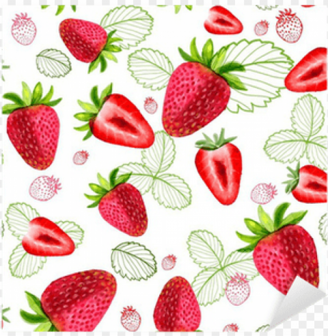 strawberry seamless patterns sliced fruit leaves watercolors - strawberry patterns Clean Background Isolated PNG Character PNG transparent with Clear Background ID ce0d9da5