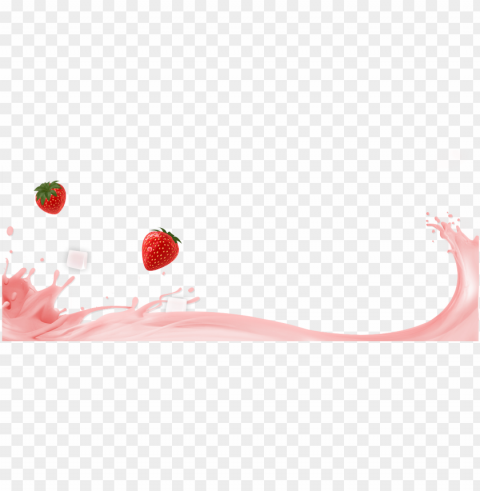 strawberry yogurt - strawberry smoothie yogurt PNG for blog use