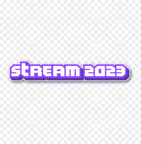 stream 2023 purple 3d text Clear PNG images free download