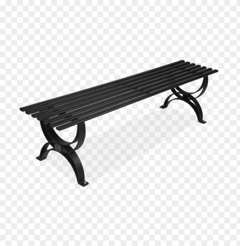 street bench Isolated Artwork on Transparent Background PNG