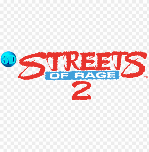 streets of rage 2 logo Clear Background Isolated PNG Object
