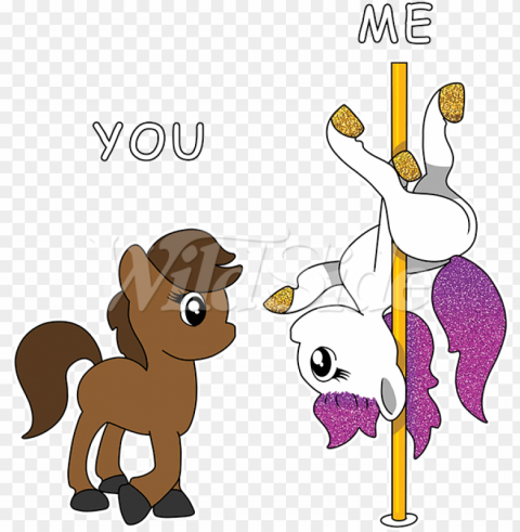 stripper pole & horses glitter - cartoo PNG photo PNG transparent with Clear Background ID 93d166a8