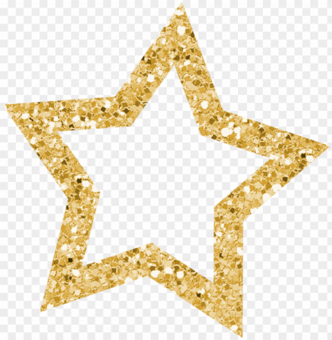 stᗩrs glitter stars gold glitter star - clip art gold glitter star PNG Graphic with Transparency Isolation