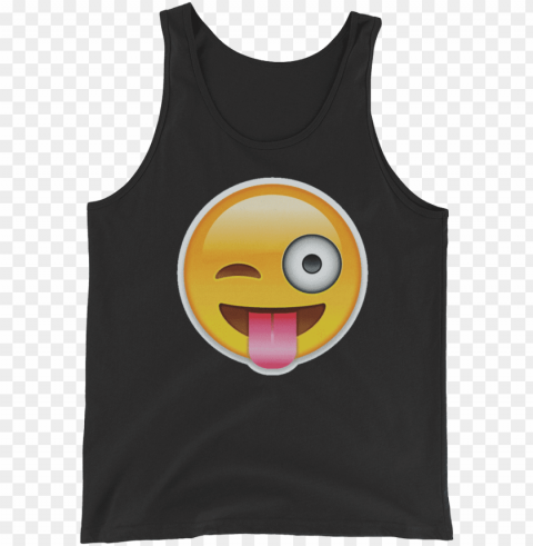 stuck out tongue winking eye face cool emoji perfect PNG images with transparent layer