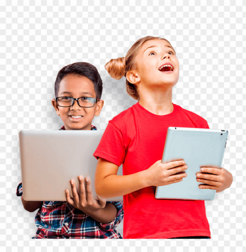 students kids Transparent Background Isolation of PNG