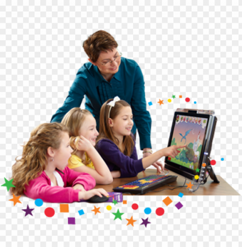 students kids Transparent Background PNG Isolated Item