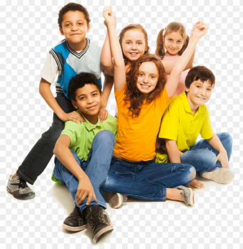 students kids ClearCut Background Isolated PNG Art