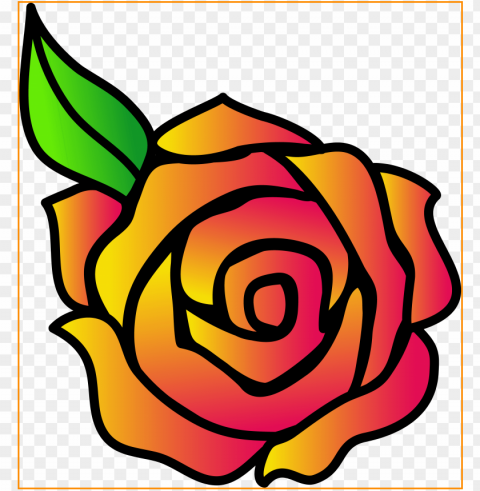stunning rose flower clip art beauty and the beast - simple rose clipart PNG with clear overlay