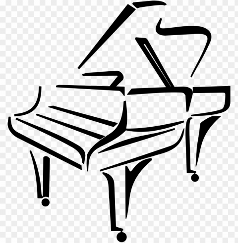 stylised piano by @cyberscooty a stylised piano on - piano clip art PNG with no background for free