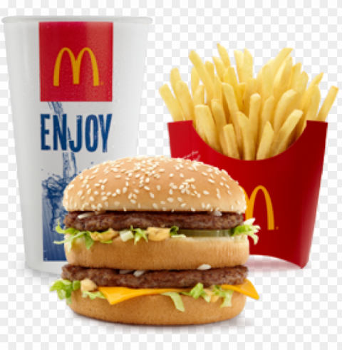 sub salad for fries no problem at tucson mcdonald's - medium big mac meal Free PNG file