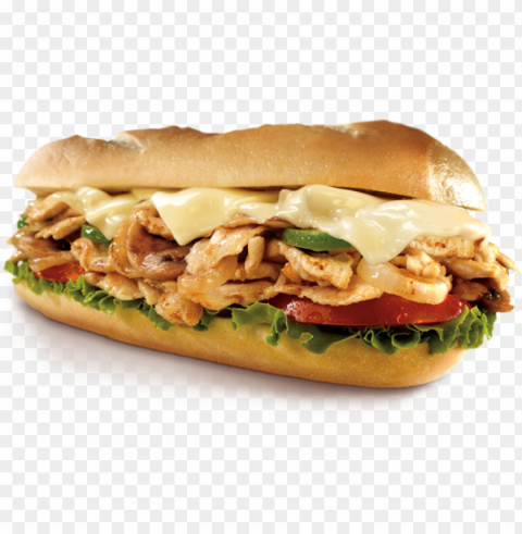 submarine sandwich - grilled chicken sandwich Clear Background PNG Isolated Graphic Design