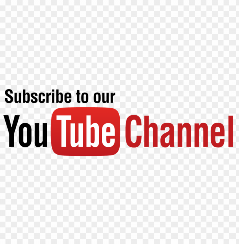 subscribe to our youtube channel logo Isolated Item with HighResolution Transparent PNG