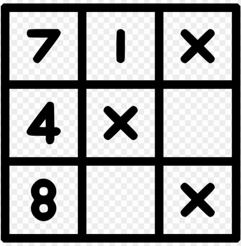 sudoku puzzle math riddle svg icon free download - sudoku ico PNG graphics with alpha channel pack