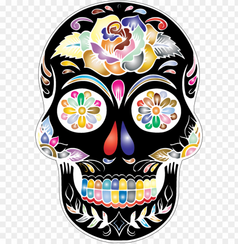 sugar skull clipart at getdrawings - day of the dead Transparent PNG graphics assortment PNG transparent with Clear Background ID 4c4a1474