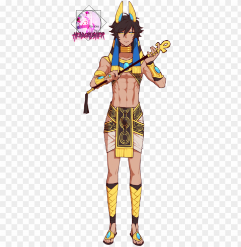 suggestioncan anubis have a t3 skin like this please - egyptian anime boy Clear PNG pictures broad bulk