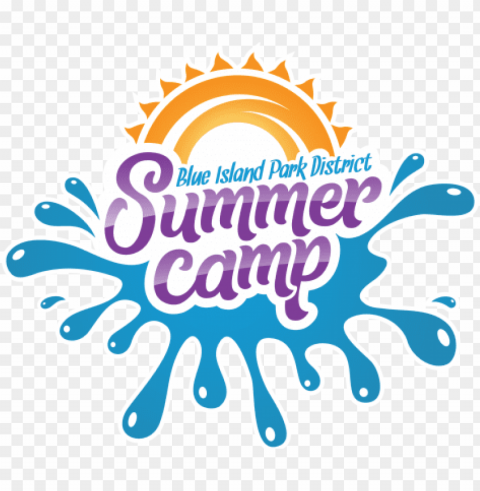 summer camp logo 2018 with accents - summer camp logo PNG pictures without background