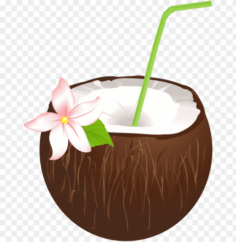 summer coconut drink clip art image PNG Graphic with Isolated Design PNG transparent with Clear Background ID 4c0c9c70