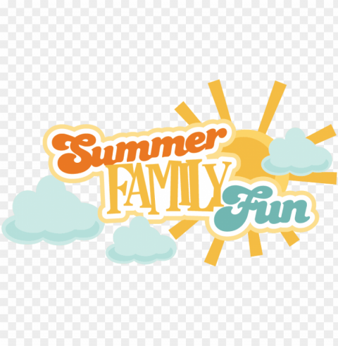summer family fun svg scrapbook title summer svg files - family summer fun clipart PNG photo with transparency