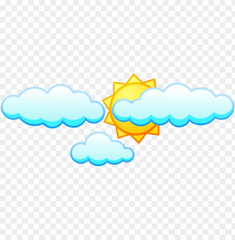 sun and clouds clipart Clear PNG pictures bundle