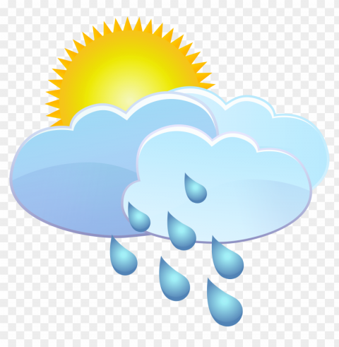 sun and clouds clipart Free PNG