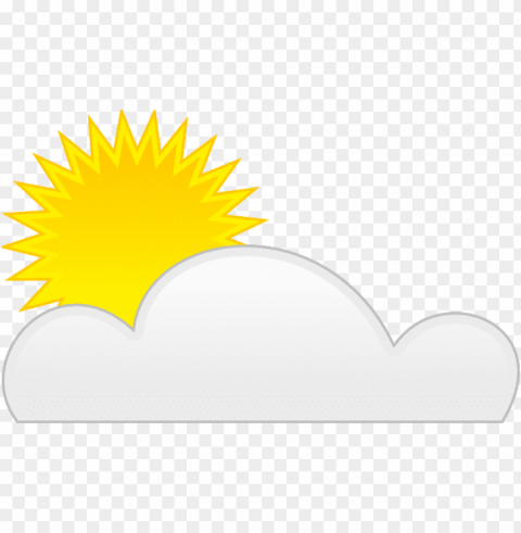 sun and clouds clipart HighQuality Transparent PNG Isolated Object