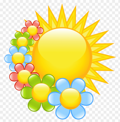 sun clipart for kids Transparent PNG Isolated Illustration