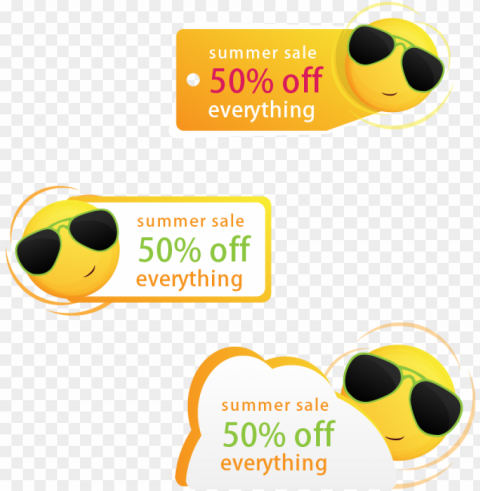 sun price label discount tag logo - graphic desi Transparent Background Isolation in PNG Image