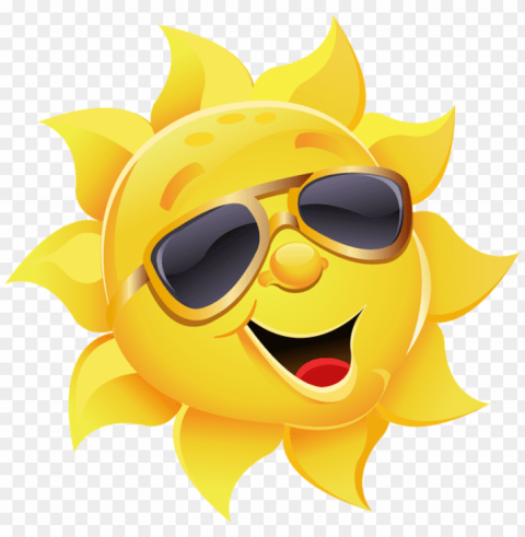 sun with glasses clip art sun with sunglasses clipart - sun with sunglasses Transparent PNG download