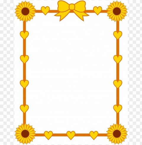 sunflower frame PNG images for editing PNG transparent with Clear Background ID d52bb5e6