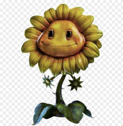 sunflower - piante vs zombie garden warfare Transparent art PNG