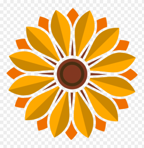 sunflower vector PNG Image with Isolated Icon
