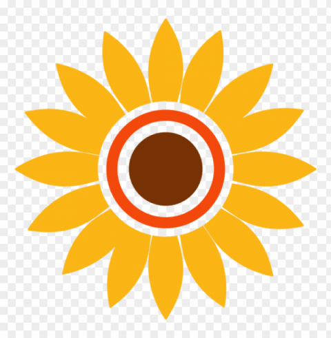 sunflower vector PNG graphics with alpha transparency broad collection