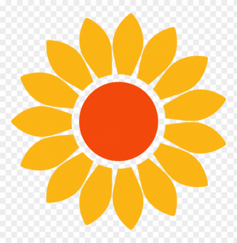 sunflower vector PNG graphics with clear alpha channel selection