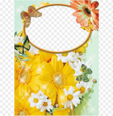 Sunflowermothers Day - Photoshop Frames Free PNG For Design