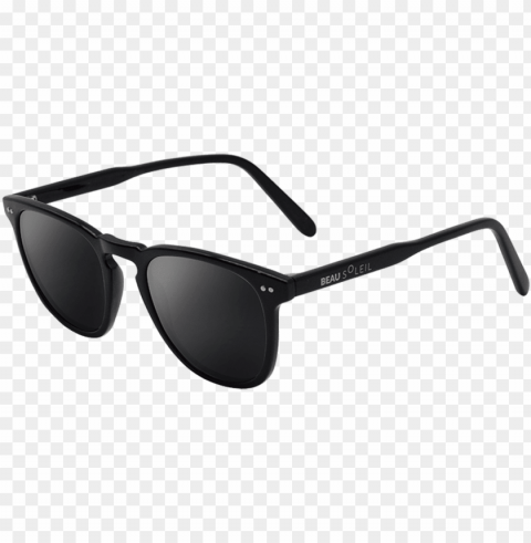 sunglasses anti uv basel black beausoleil - sunglasses Transparent Background Isolated PNG Design