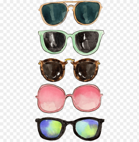 sunglasses drawing PNG with no background required