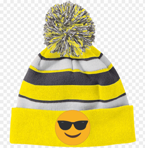 sunglasses emoji 223835 holloway striped beanie with Free download PNG with alpha channel extensive images