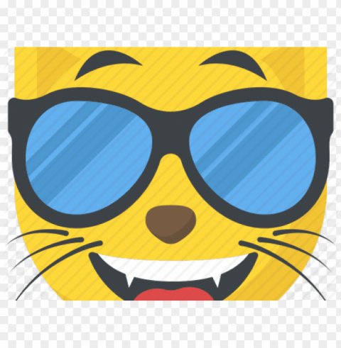 sunglasses emoji clipart format - cool cat emoji PNG free download