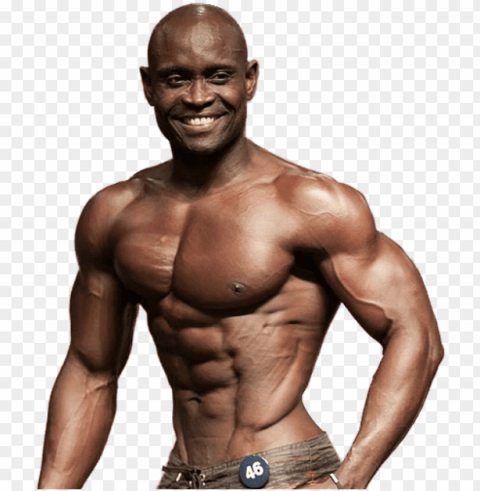 sunny akhigbe - fitness - bodybuilder Transparent background PNG stock PNG transparent with Clear Background ID 6daf6e77