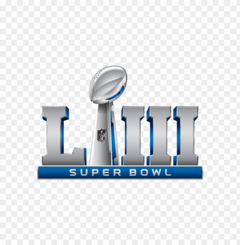 super bowl liii logo vector Isolated Graphic on Clear Transparent PNG