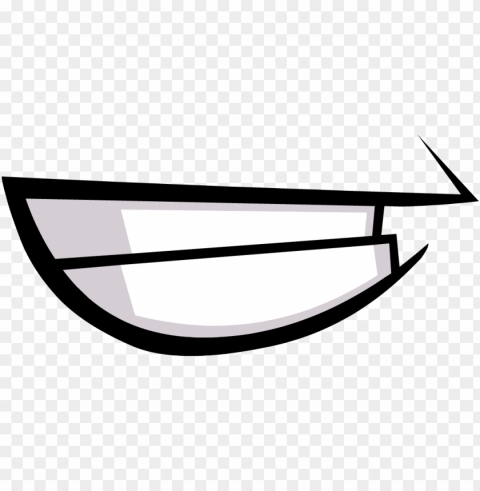 super happy mouth closed - wiki Transparent Cutout PNG Isolated Element