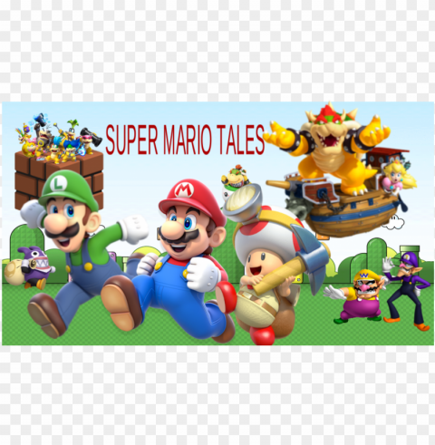 super mario bros - cartoo Transparent PNG Isolated Graphic with Clarity