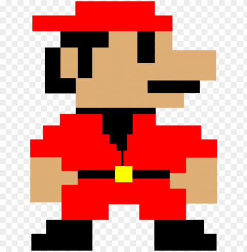 super mario bros - super mario bros luigi pixel Isolated Artwork with Clear Background in PNG