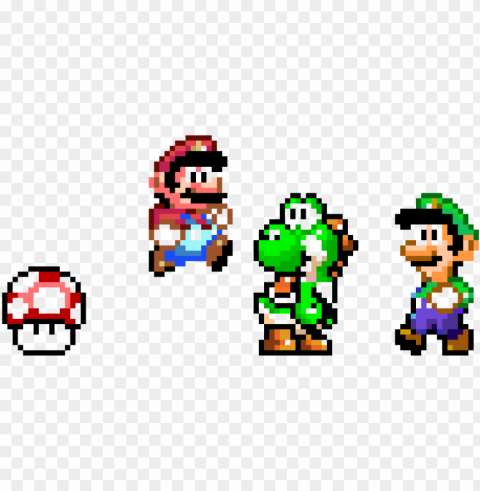 super mario world - pixel mania pixel mushroom tote ba Transparent Background PNG Isolated Icon