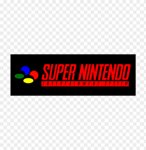 super nintendo vector logo PNG images for mockups