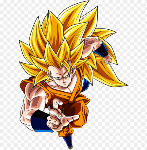 super saiyan 3 goku by rayzorblade189 on deviantart - goku dbs ssj 3 Isolated Subject with Clear PNG Background