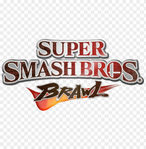 super smash bros logo Isolated Object on Transparent Background in PNG